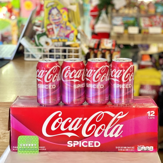 Đại lý nước ngọt tại quận 9 cho nhà hàng, quán ăn uống 11 Nước Ngọt Coca Cola Spiced Raspberry (Vị Mâm Xôi) Mỹ 355ml