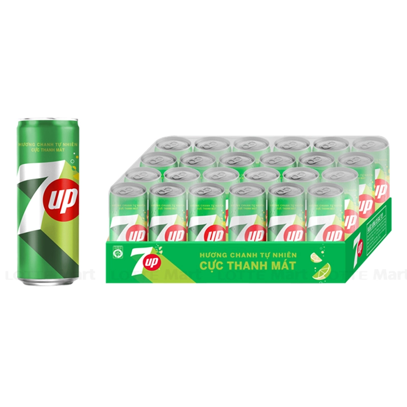 Đại lý nước ngọt tại Thủ Đức cho nhà hàng, quán ăn uống 10 Nước Ngọt 7Up Thùng 24 Lon 320ml